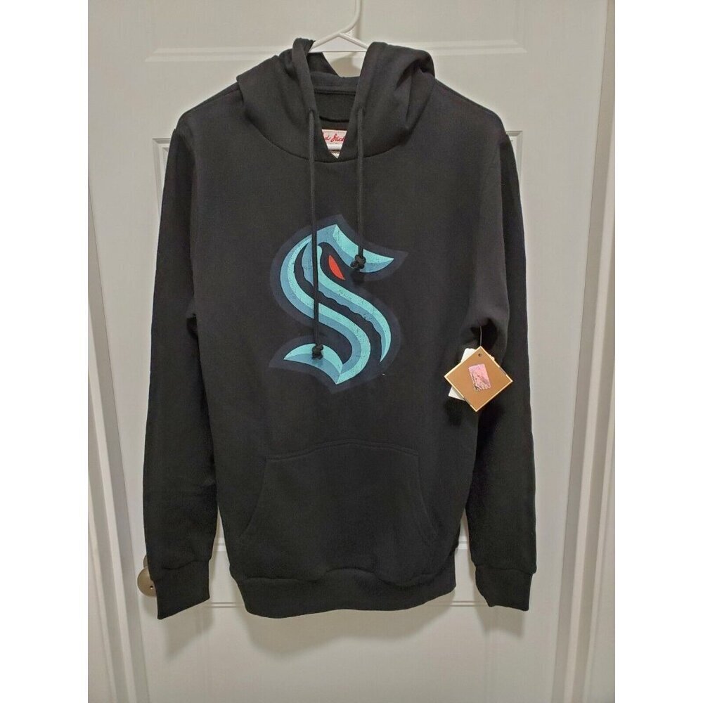 Red Jacket NHL Seattle Kraken Small Black Hoodie Long Sleeve New